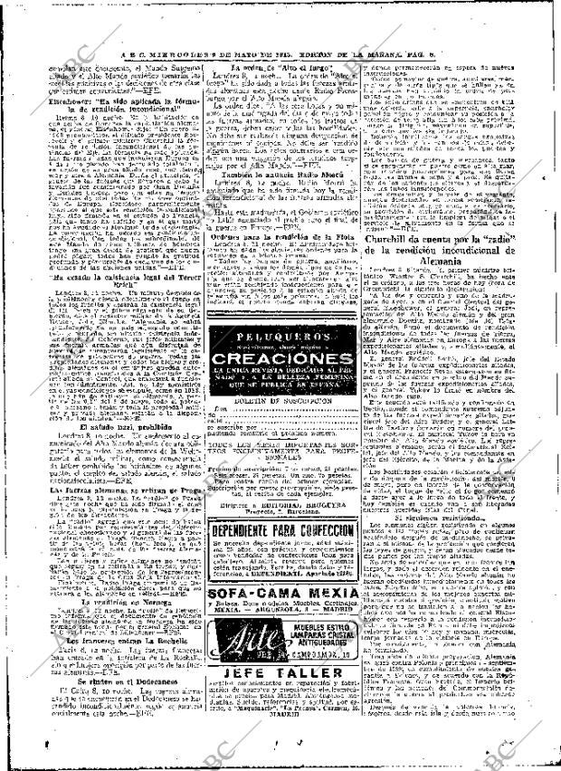 ABC MADRID 09-05-1945 página 8