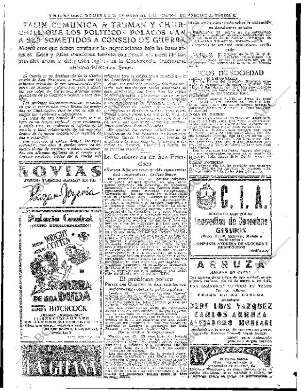 ABC SEVILLA 13-05-1945 página 8