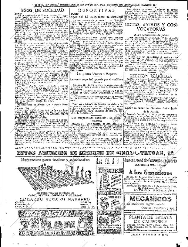 ABC SEVILLA 16-05-1945 página 10