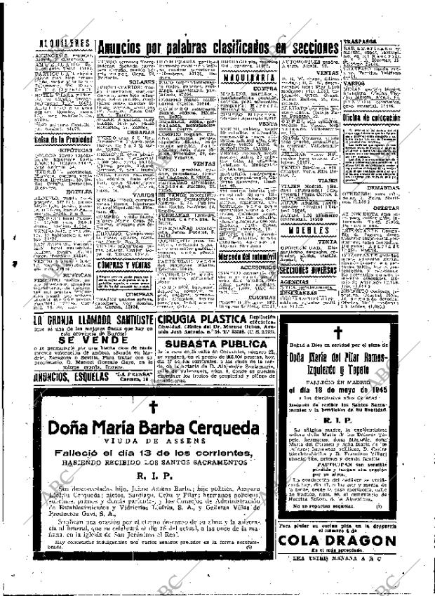 ABC MADRID 17-05-1945 página 19