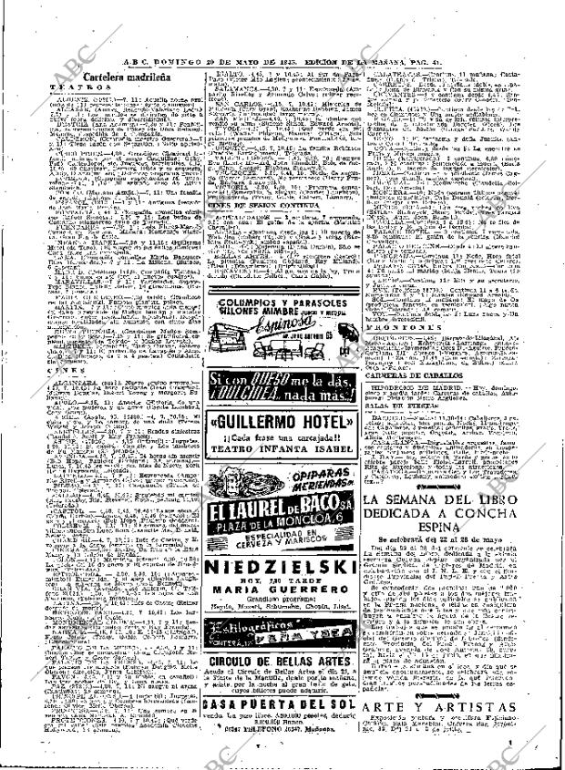 ABC MADRID 20-05-1945 página 41