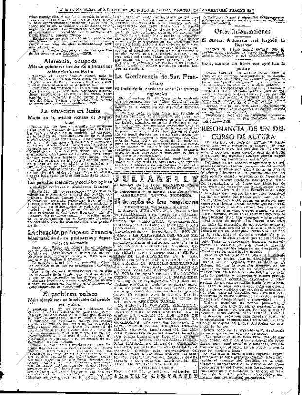 ABC SEVILLA 22-05-1945 página 9