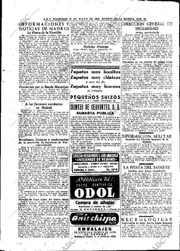ABC MADRID 23-05-1945 página 15
