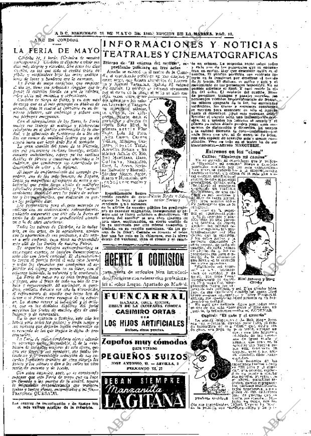 ABC MADRID 23-05-1945 página 16