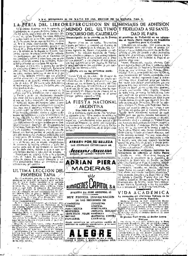 ABC MADRID 23-05-1945 página 9