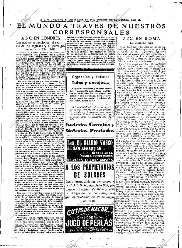 ABC MADRID 24-05-1945 página 13