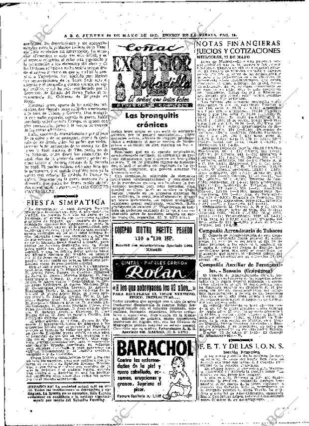 ABC MADRID 24-05-1945 página 14