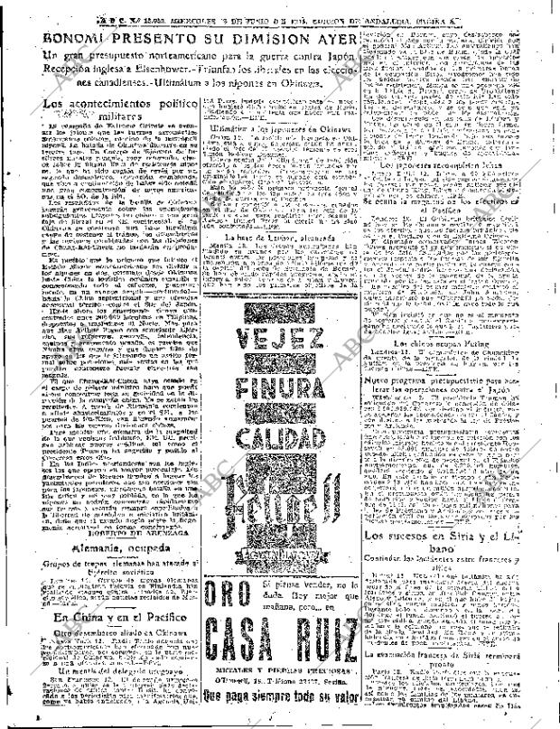 ABC SEVILLA 13-06-1945 página 5