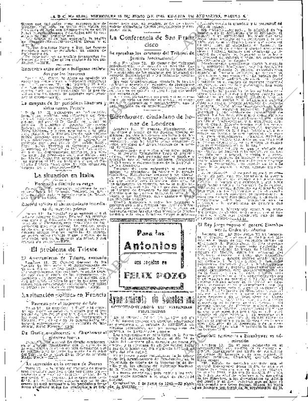 ABC SEVILLA 13-06-1945 página 6