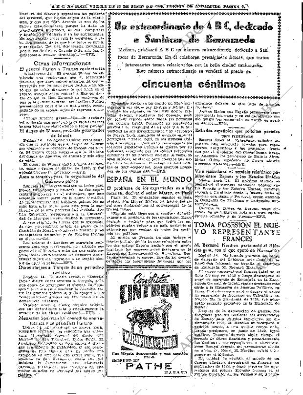 ABC SEVILLA 15-06-1945 página 7