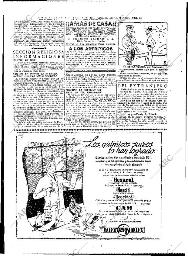 ABC MADRID 19-06-1945 página 14