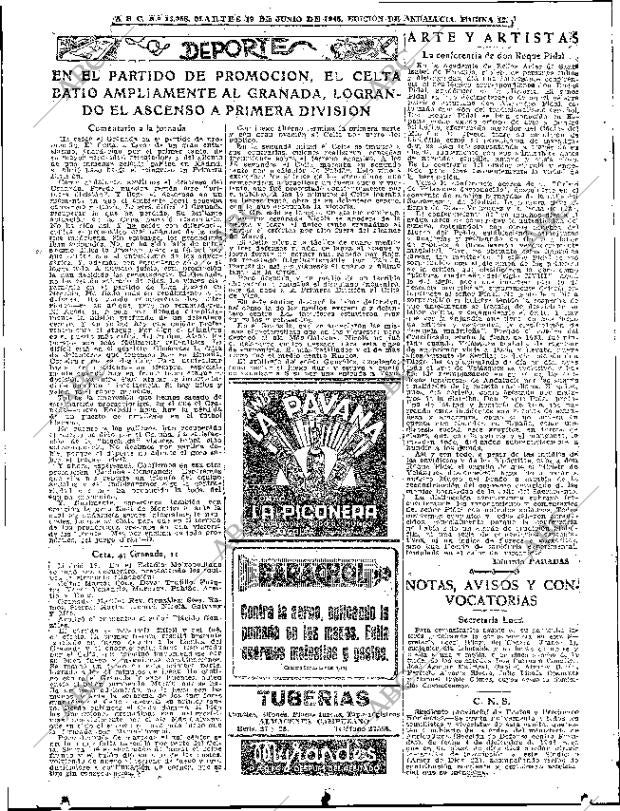 ABC SEVILLA 19-06-1945 página 12