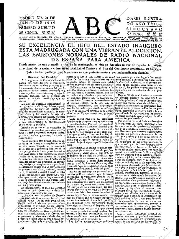 ABC MADRID 21-06-1945 página 15