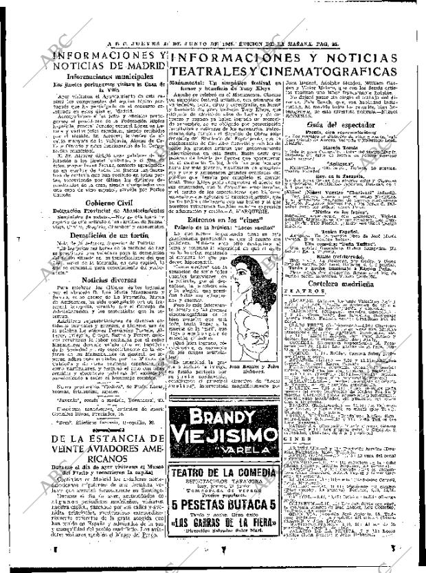 ABC MADRID 21-06-1945 página 25