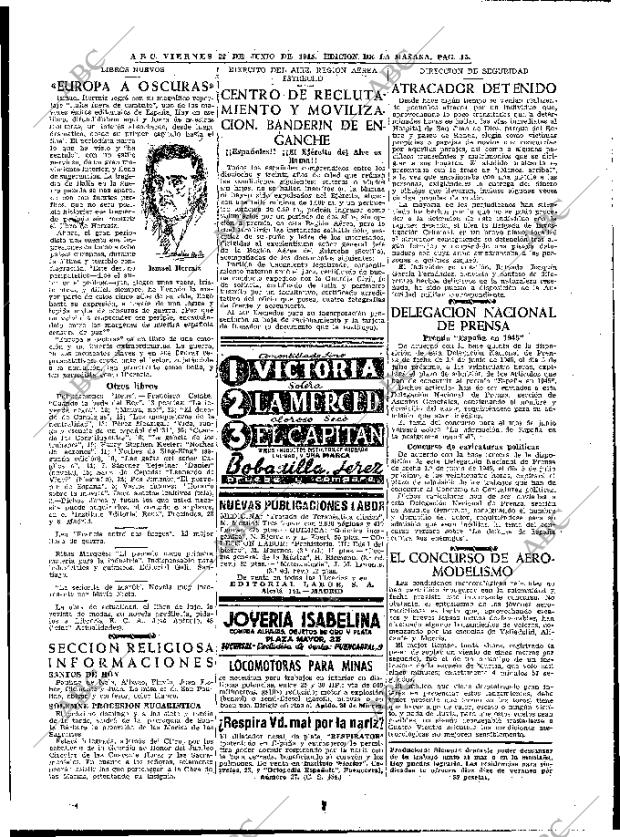 ABC MADRID 22-06-1945 página 15