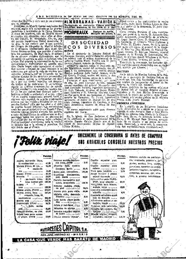 ABC MADRID 24-06-1945 página 26