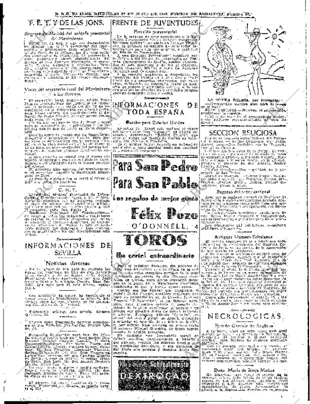 ABC SEVILLA 27-06-1945 página 11