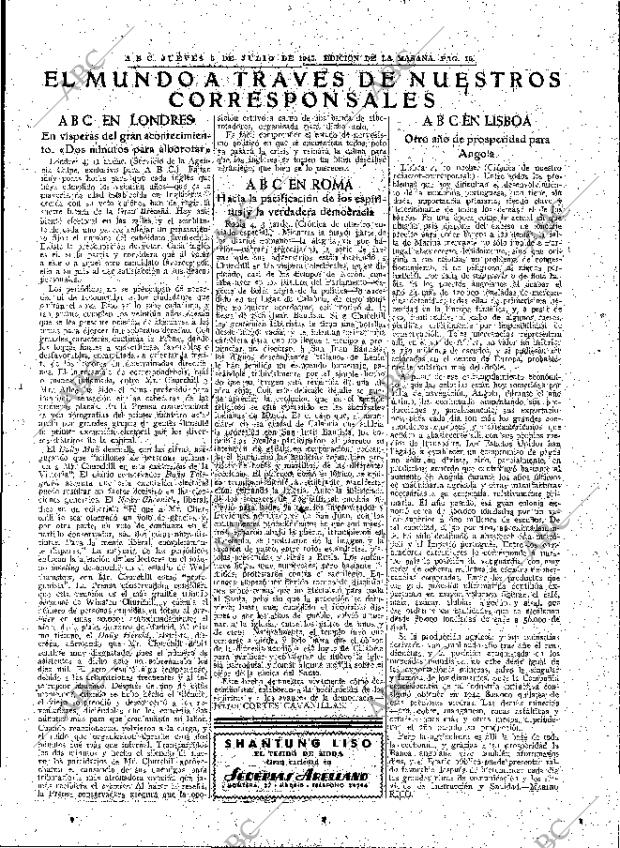 ABC MADRID 05-07-1945 página 15