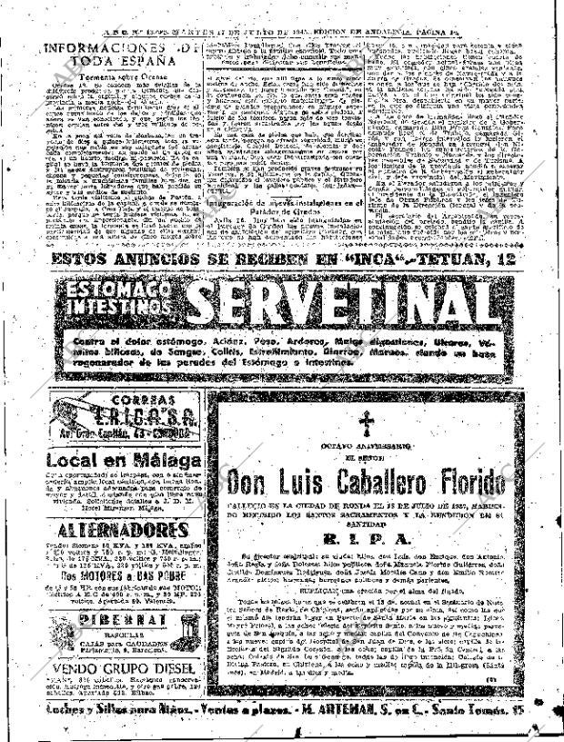 ABC SEVILLA 17-07-1945 página 10
