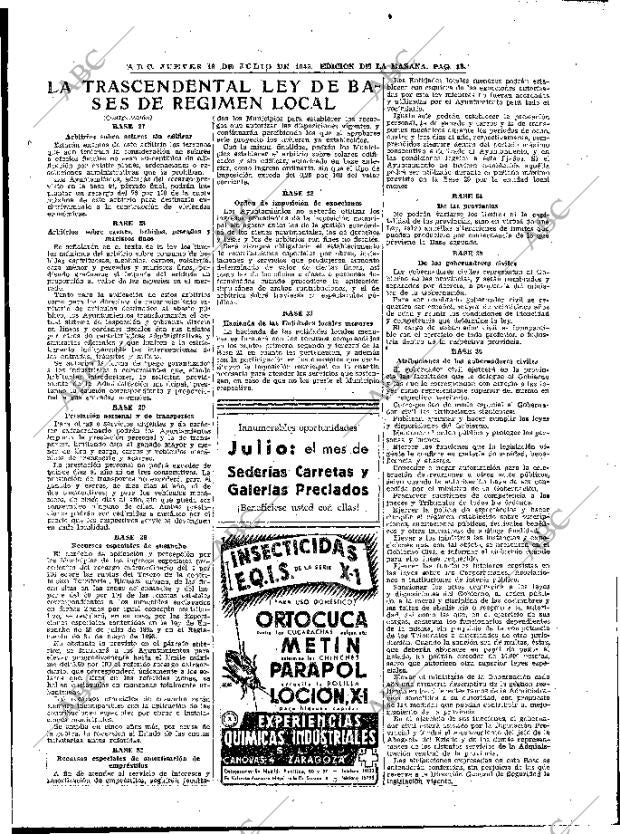 ABC MADRID 19-07-1945 página 13