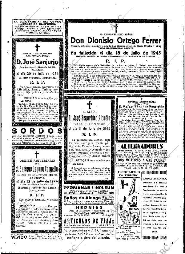 ABC MADRID 19-07-1945 página 19