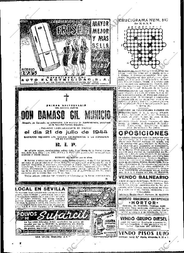 ABC MADRID 19-07-1945 página 2