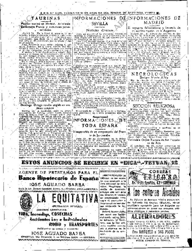 ABC SEVILLA 20-07-1945 página 10