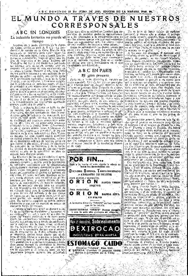 ABC MADRID 22-07-1945 página 27