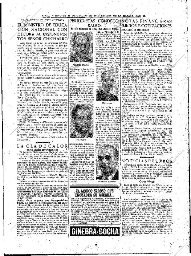 ABC MADRID 25-07-1945 página 15