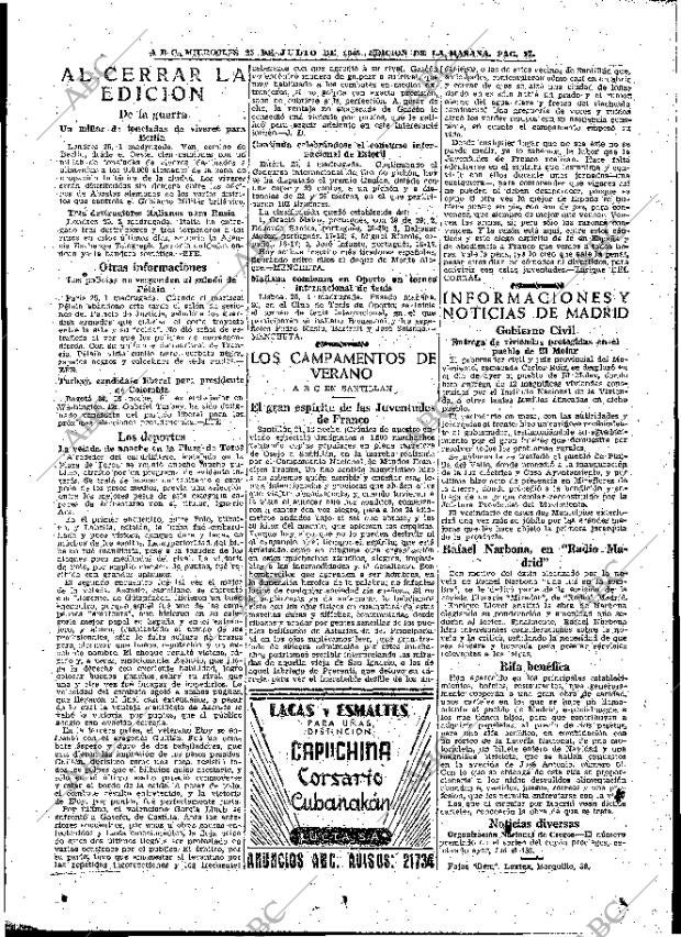 ABC MADRID 25-07-1945 página 17