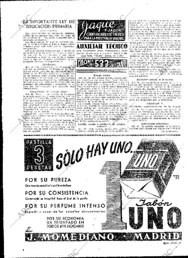 ABC MADRID 25-07-1945 página 6