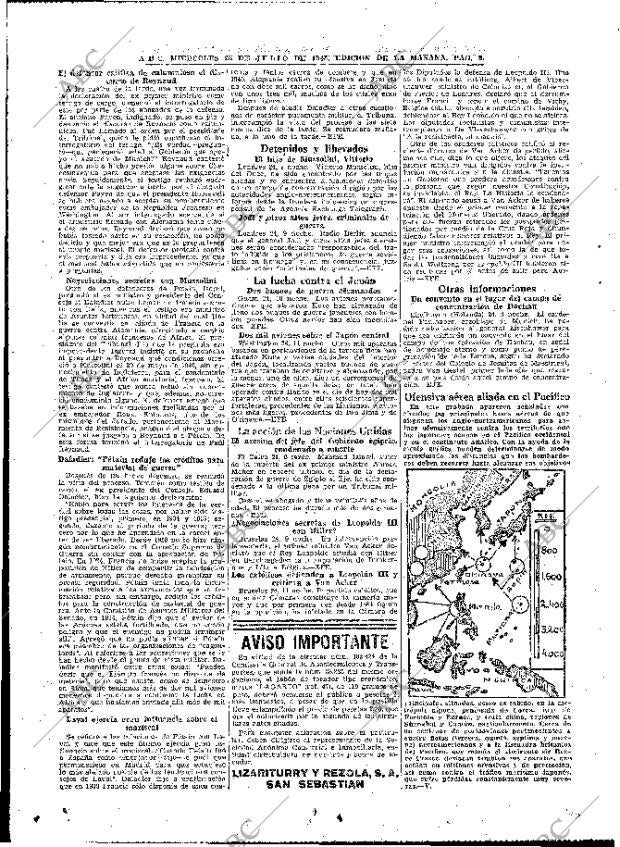 ABC MADRID 25-07-1945 página 8