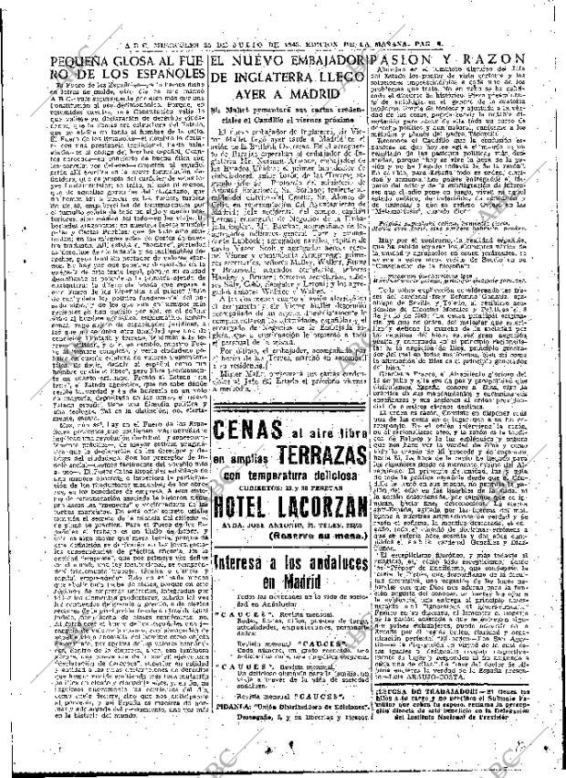 ABC MADRID 25-07-1945 página 9