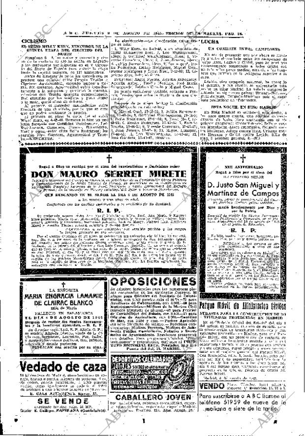 ABC MADRID 09-08-1945 página 18