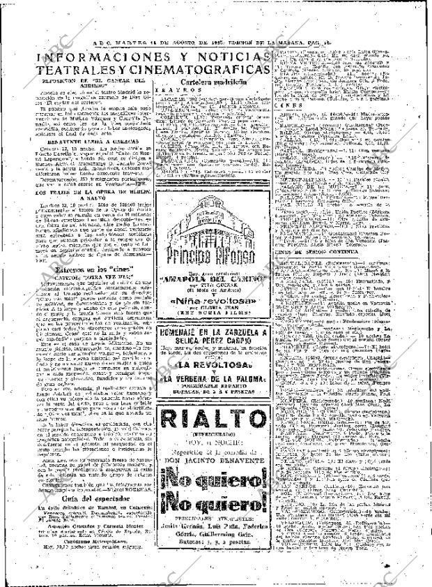 ABC MADRID 14-08-1945 página 16