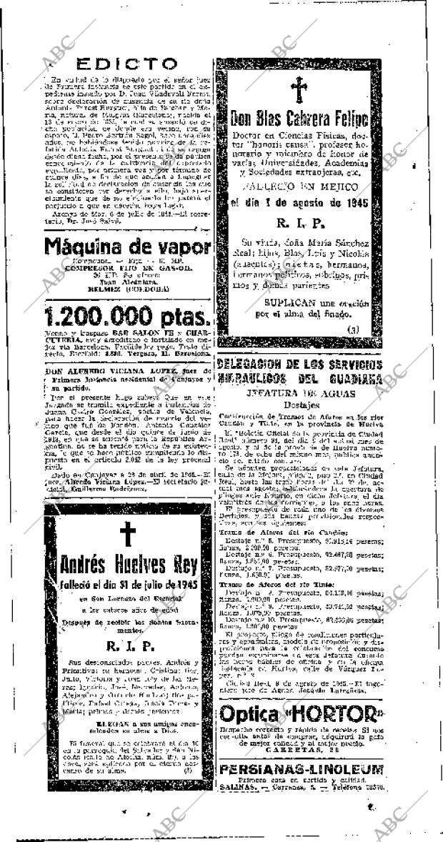 ABC MADRID 14-08-1945 página 20