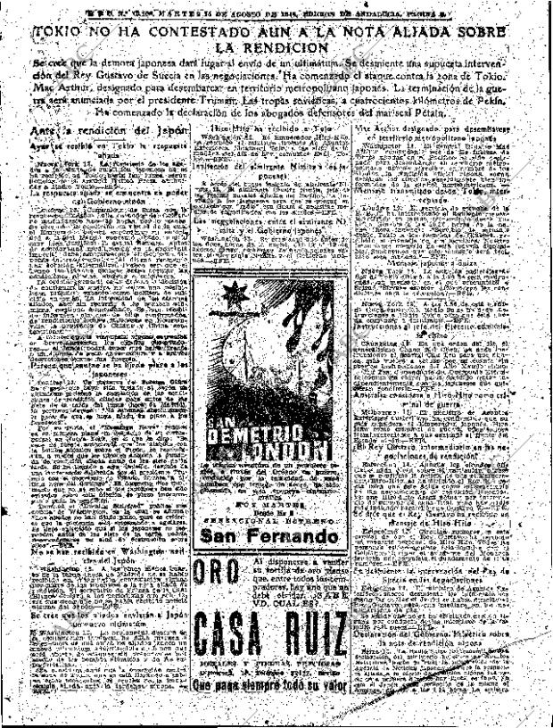 ABC SEVILLA 14-08-1945 página 5