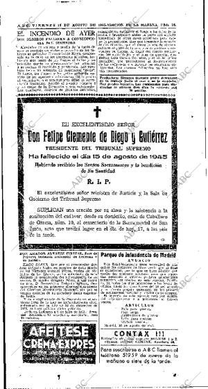ABC MADRID 17-08-1945 página 16