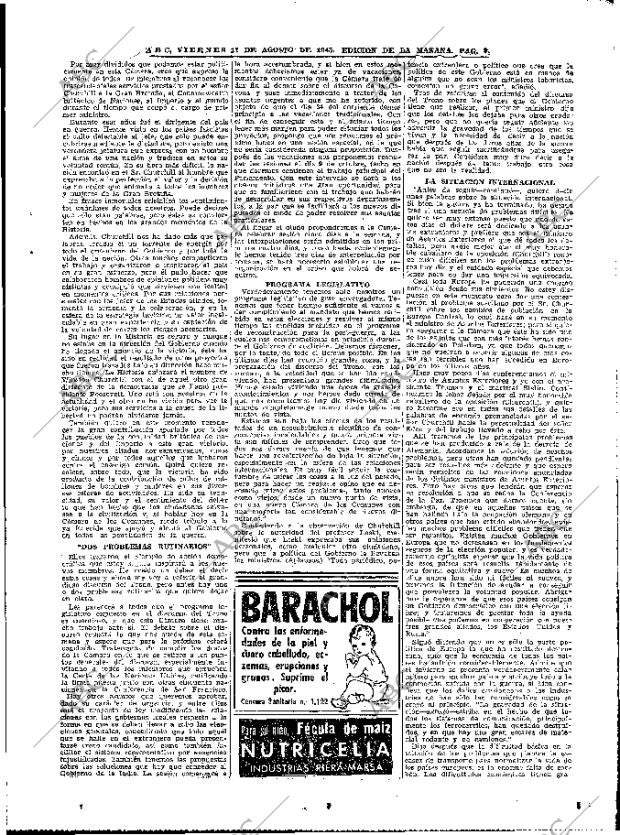ABC MADRID 17-08-1945 página 9