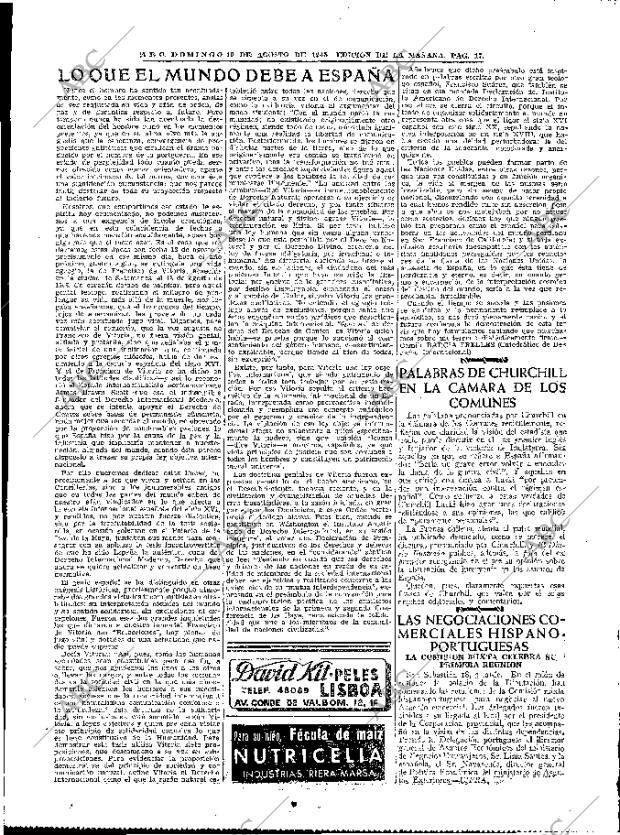 ABC MADRID 19-08-1945 página 17