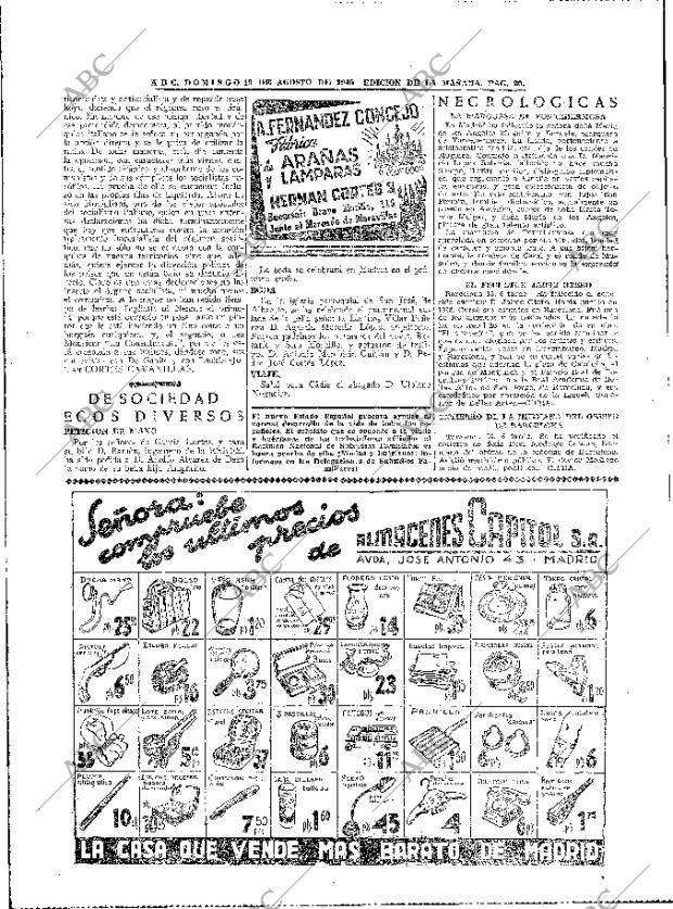 ABC MADRID 19-08-1945 página 20