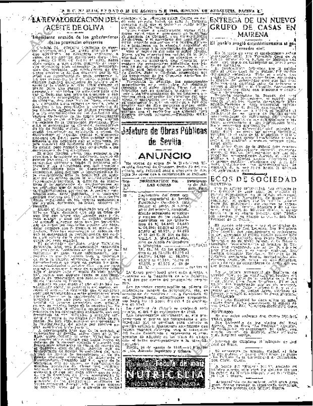 ABC SEVILLA 25-08-1945 página 4
