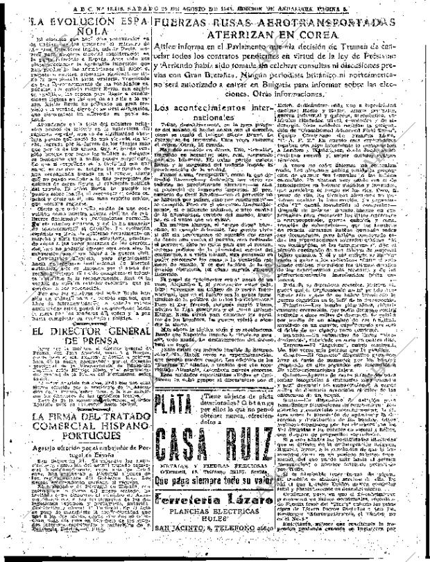 ABC SEVILLA 25-08-1945 página 5