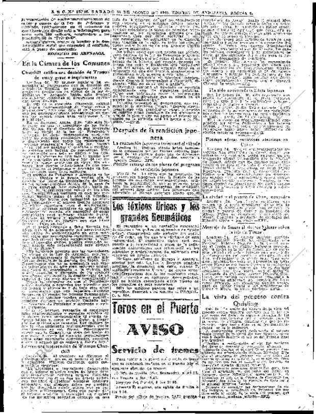 ABC SEVILLA 25-08-1945 página 6