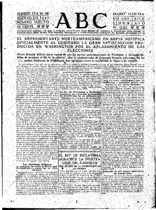 ABC MADRID 26-08-1945 página 15