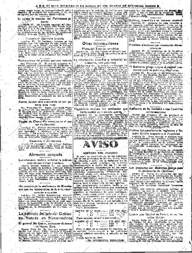 ABC SEVILLA 28-08-1945 página 6