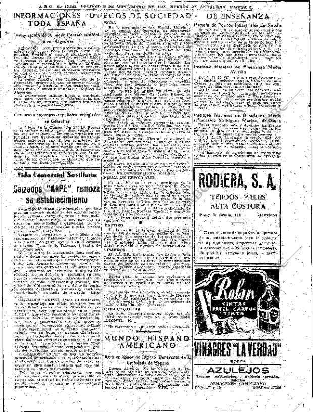 ABC SEVILLA 02-09-1945 página 6