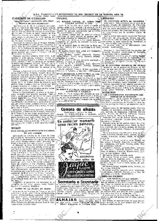 ABC MADRID 04-09-1945 página 16