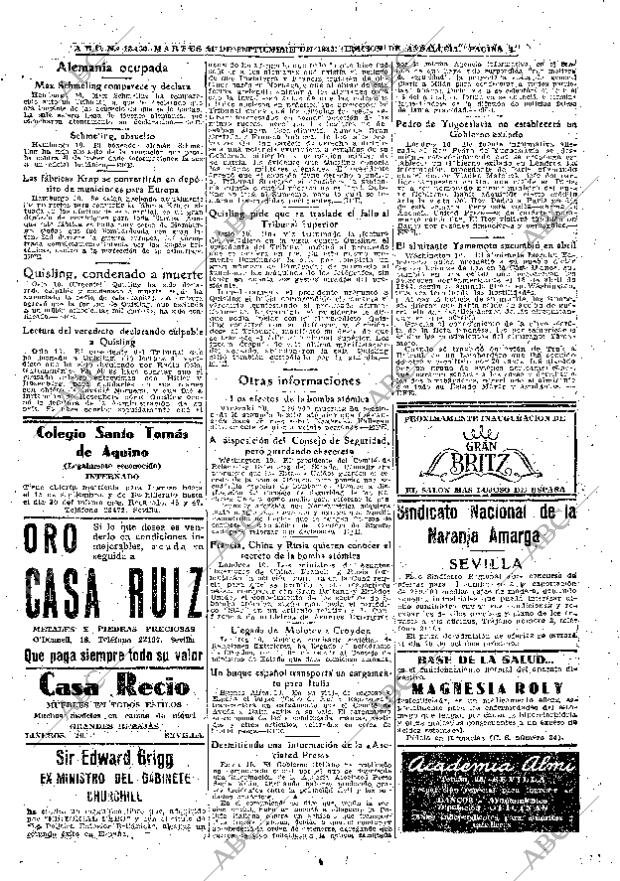 ABC SEVILLA 11-09-1945 página 4