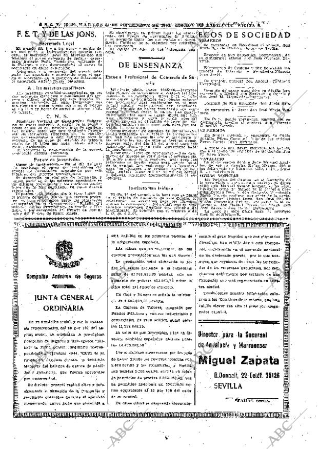 ABC SEVILLA 11-09-1945 página 8